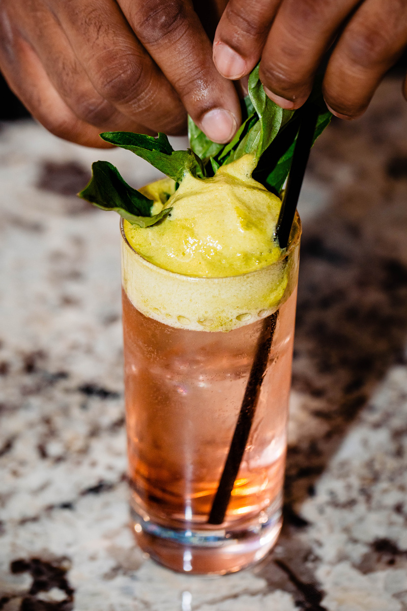 Mobile bar golden hour atmosphere at a DC event